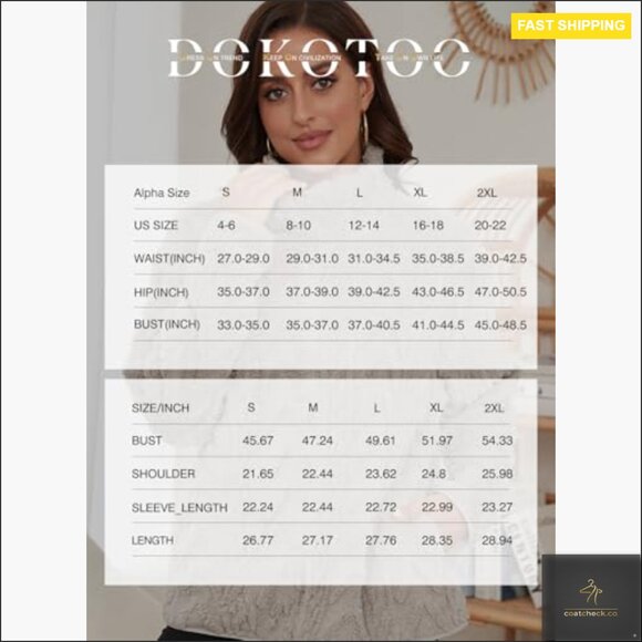 Oversized Fleece Jacket Cozy Winter Casual Zipper Stand Collar Chic - Picture 6 of 7